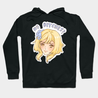 Lumine genshin impact no bitches meme Hoodie